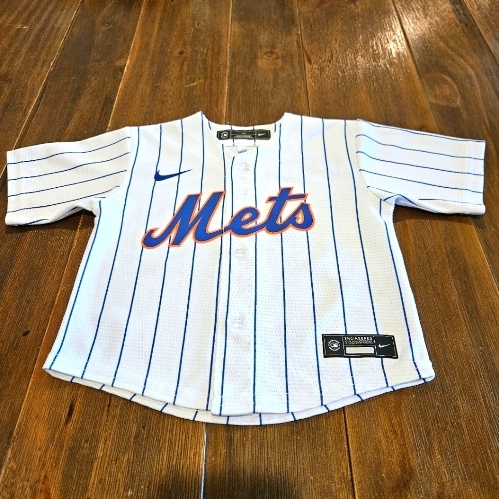 NIKE MLB NEW YORK METS REPLICA OFFICIAL MLB HOME JERSEY SIZE 24 MONTHS - Picture 1 of 7
